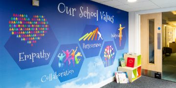 Why choose a vinyl wall graphic for use in your school?