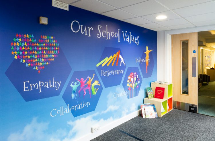 Why choose a vinyl wall graphic for use in your school?